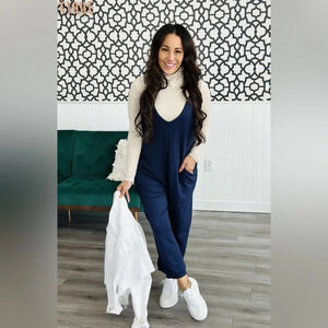 Shirley & Stone Becky Romper Navy blue